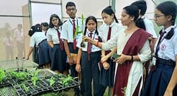 कृष्णा पब्लिक स्कूल के बच्चों ने किया कृषि विज्ञान केन्द्र पाहंदा (अ) का भ्रमण (1)